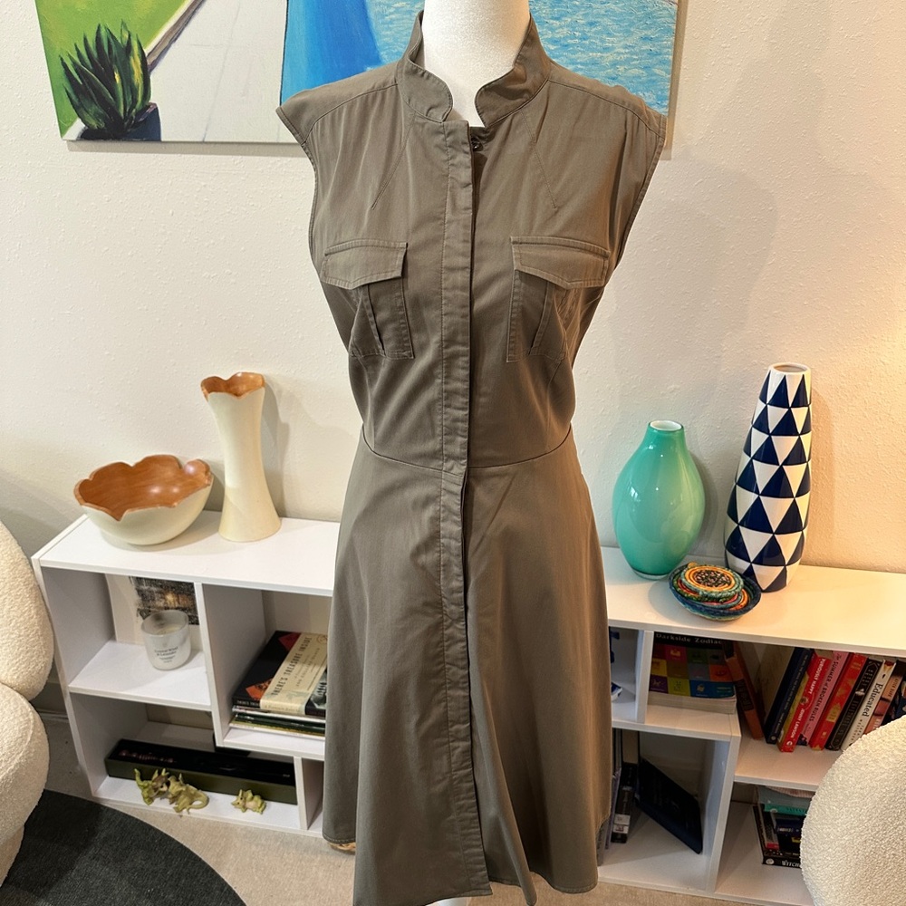 Ann Taylor Olive Midi Dress